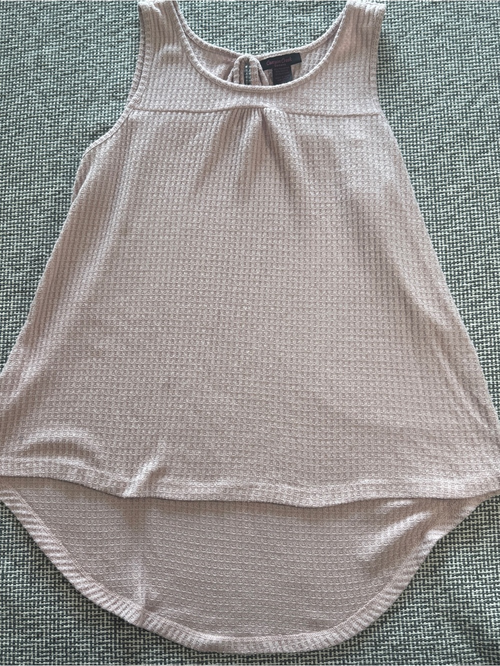 Light Pink Women’s XL Textured High-Low Tank